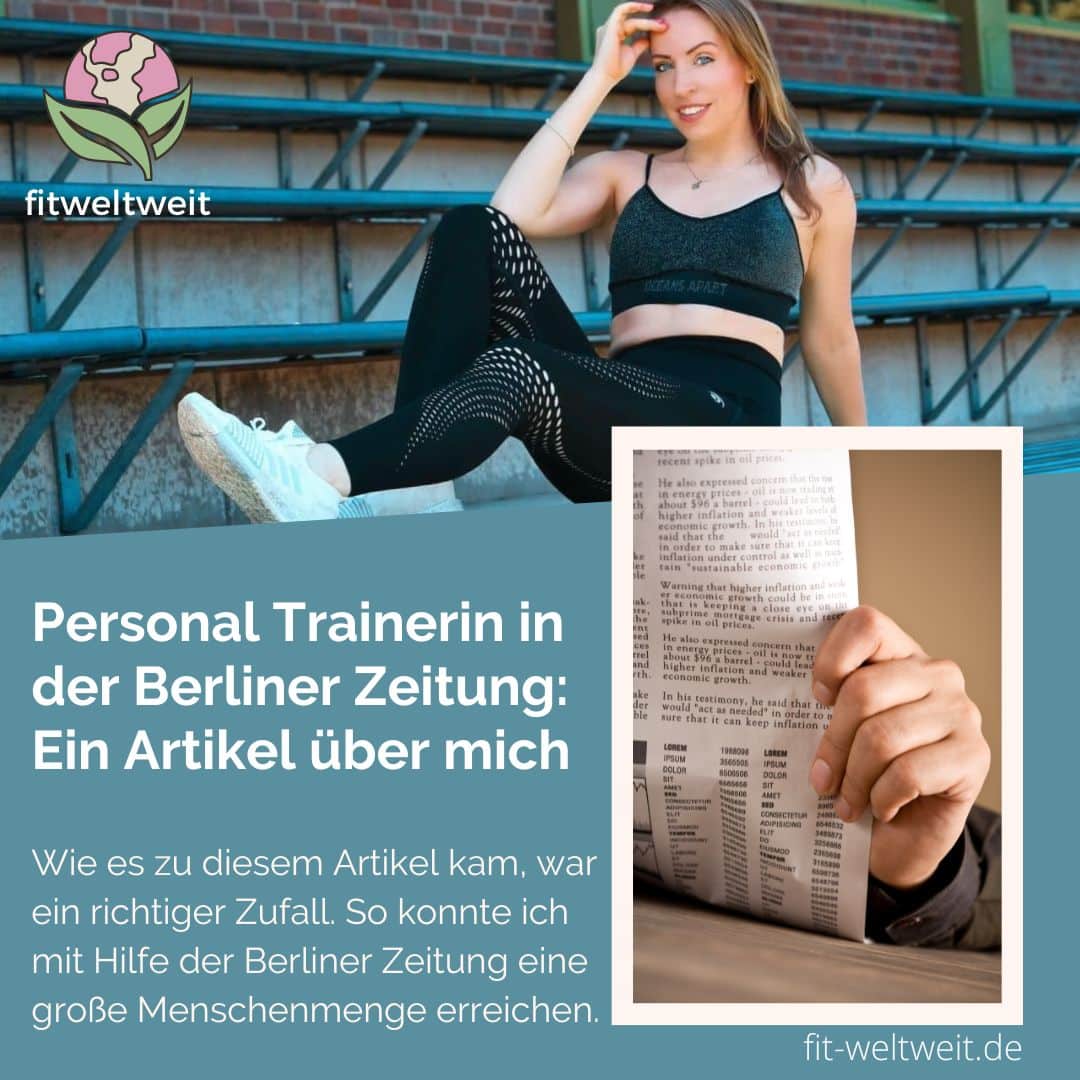 Lifestyle Personal Trainerin Catharina in der Berliner Zeitung