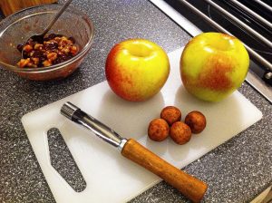 Zutaten für einen Bratapfel