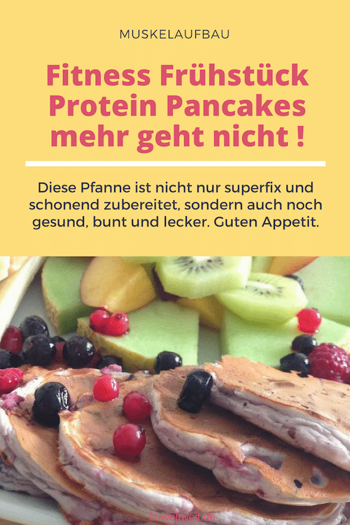Fitness Frühstück Protein Pancakes mehr geht nicht ! Ich zeige dir meine Zutaten für dein schmackhaftes Fitness Protein Detox Frühstück. Perfekt zum Muskeln aufbauen und entschlacken. Aber auch so, um einfach auf gesunde Weise zu schlemmen. Woraus dein Fitness Frühstück bestehen könnte ein paar Protein Pancakes ein Detox Tee Obst mit Vitaminen gute Fette.