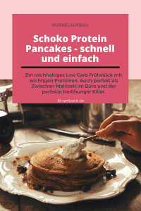 Rezept: Schoko Protein Pancakes - schnell und einfach