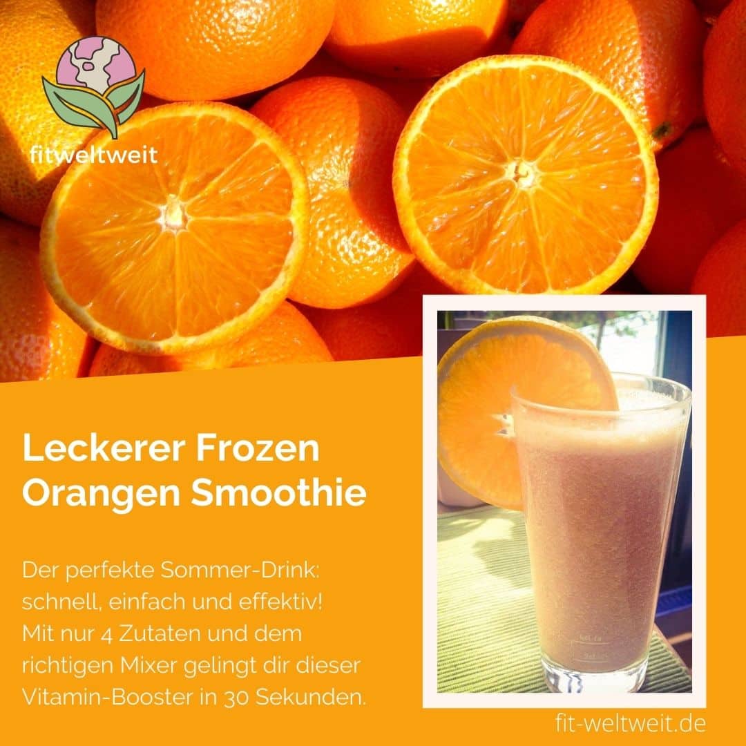 Leckerer Frozen Orangen Smoothie