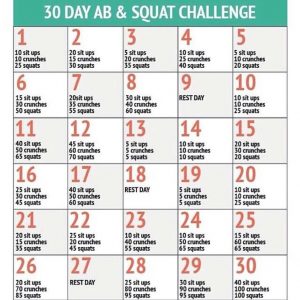 30 Tage Challenge: Bauch Beine Po – Sixpack, ABs & Squads