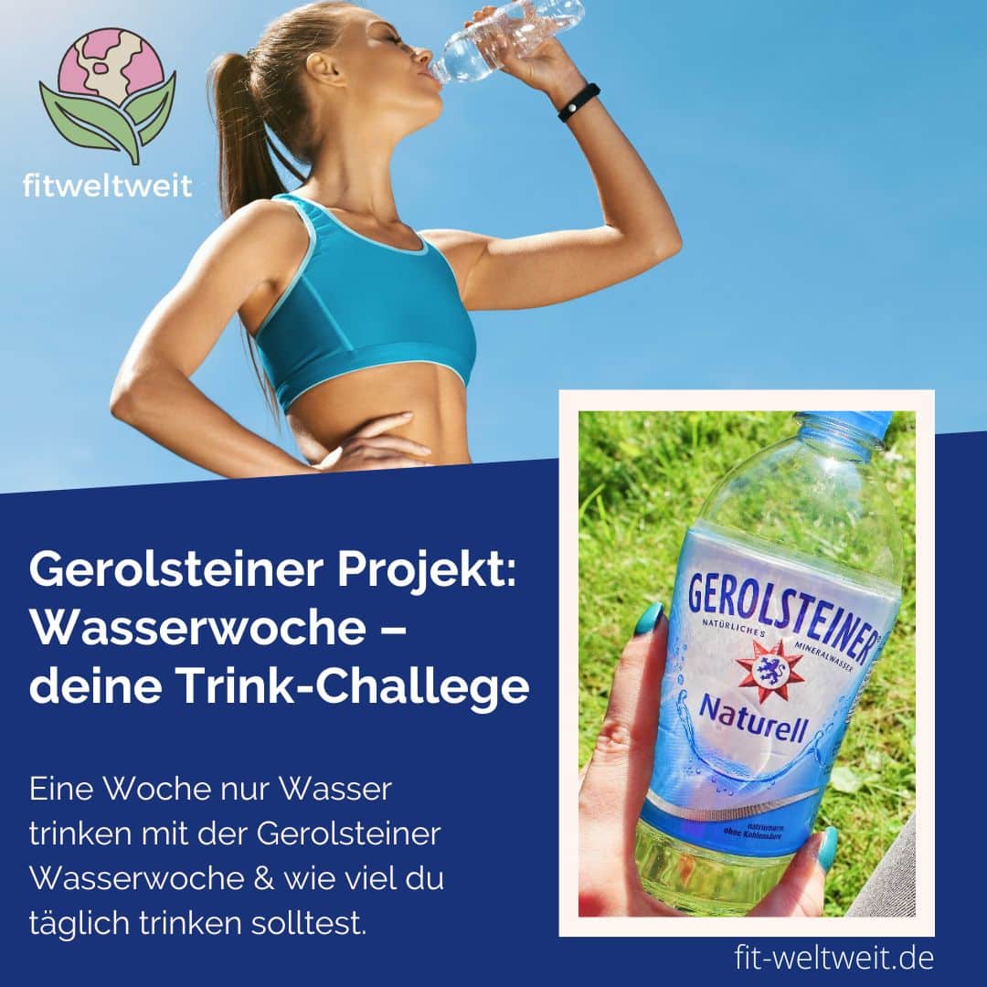 Gerolsteiner Projekt Wasserwoche deine Trink-Challege