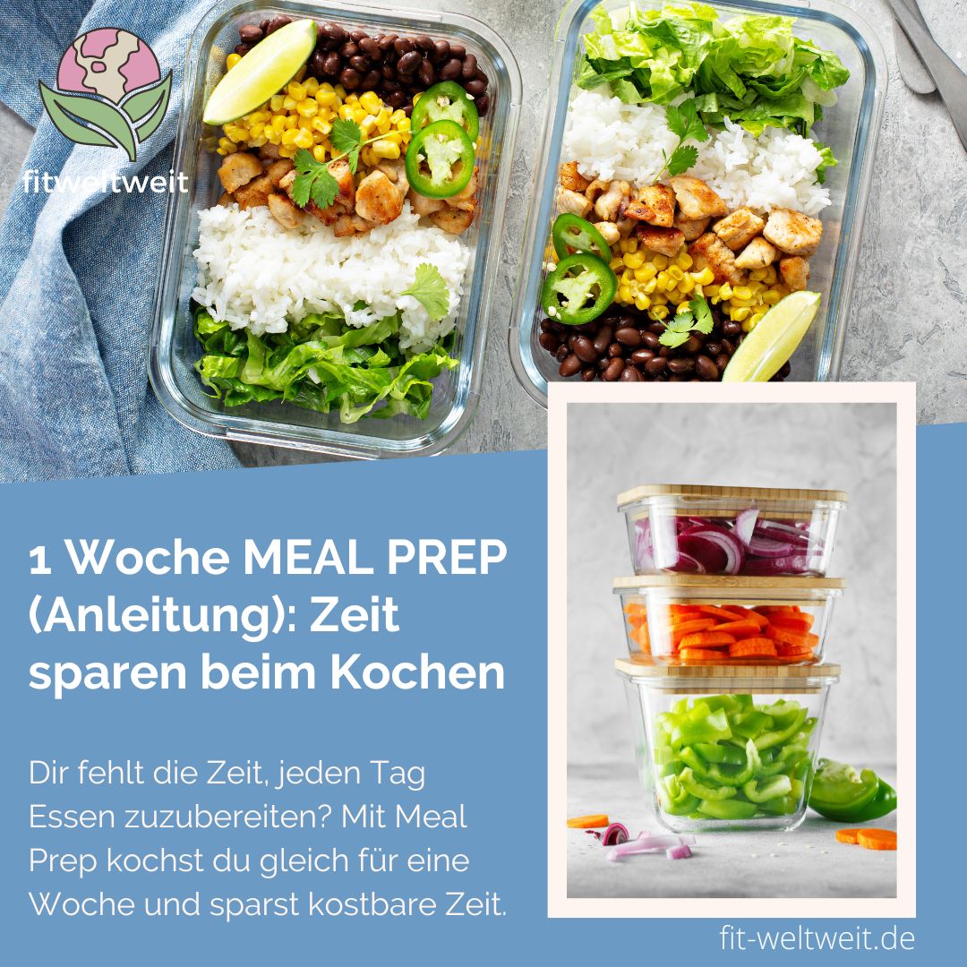 Keine Zeit zum Essen machen Anleitung für eine Woche MEAL PREP