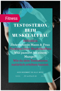 Muskelaufbau Testosteron erhöhen Mann Frau