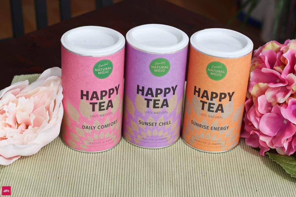 Happy Tea Natural Mojo Erfahrung Rabatt Set. Natural Mojo Rabattcode 20% "fitweltweit20" (Werbung) Erfahrung ALLER Produkte: Daily Greens, Fit Shakes, Superfoods und Weight Loss Shakes. Sunset Chile, Sunrise Energy, Daily Comfort