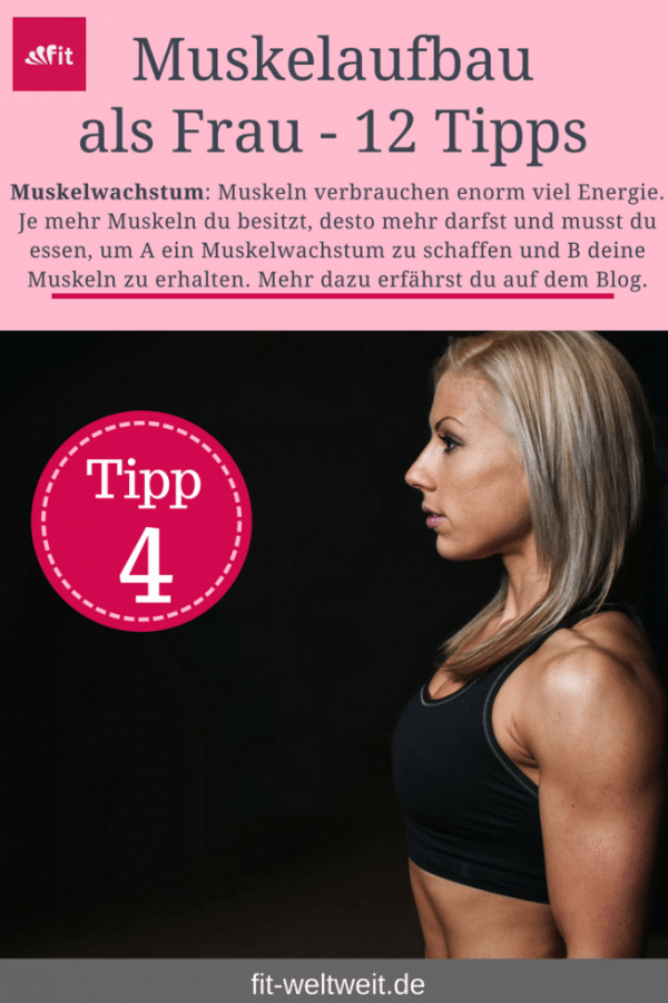 Muskelaufbau als Frau Tipp 4 Frauen Tipps zum Muskeln aufbauen