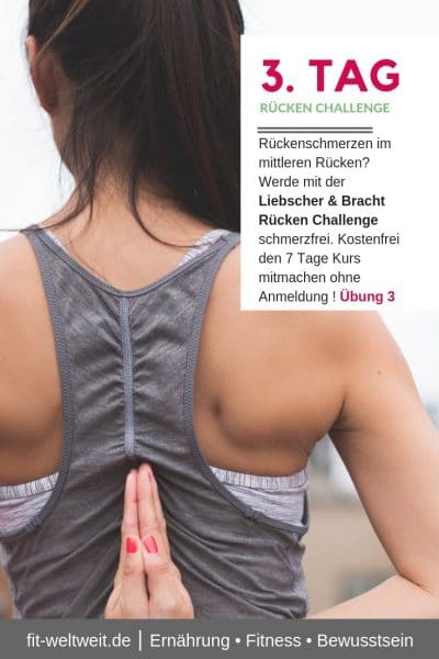 #RÜCKENSCHMERZEN #MITTLERER #RÜCKEN #ÜBUNGEN Rückenschmerzen im mittleren Rücken oder nachts? Werde mit der Liebscher & Bracht Rücken Challenge schmerzfrei. Kostenfrei den 7 Tage Kurs mitmachen ohne Anmeldung ! Übung 3 Video #RÜCKENSCHMERZEN #MITTLERER #RÜCKEN #ÜBUNGEN Rückenschmerzen im mittleren Rücken oder nachts? Werde mit der Liebscher & Bracht Rücken Challenge schmerzfrei. Kostenfrei den 7 Tage Kurs mitmachen ohne Anmeldung ! Übung 3 Video