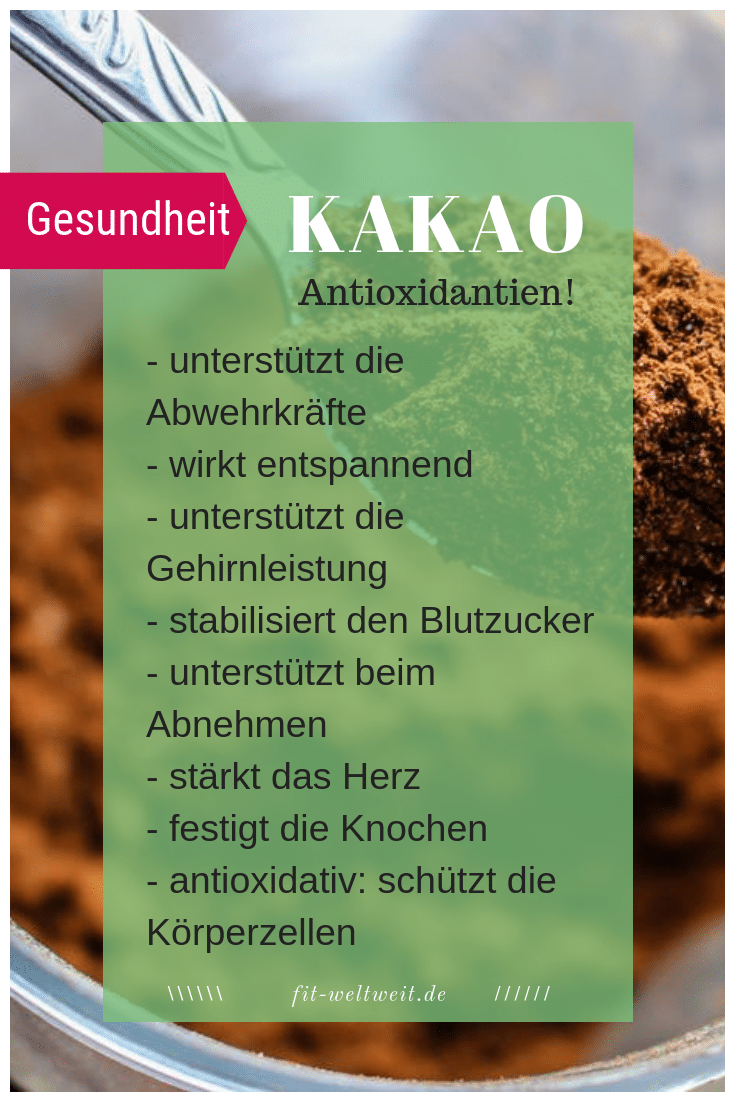 Kakao Wirkung Superfood Gesundheit Gesund - Fit-weltweit.de