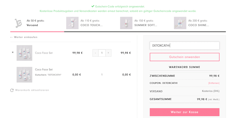 #HELLOBODY #RABATT #CODE 20 % Rabatt mit dem Gutscheincode „FITWELTWEIT“ auf den gesamten hellobody.de Shop (Werbung). 30 % Rabatt auf alle Sets mit dem Gutscheincode „CATHISET“ Neu: Newcomer Set mit “Coco Dream, Coco Fix und Coco Milk. 50 % Rabatt (2 für 1) auf das Coco Daily Face Set (Bestseller) mit dem Gutscheincode „CATHIDAILY“ - Kaufe 1 Set und erhalte das zweite Set gratis dazu.