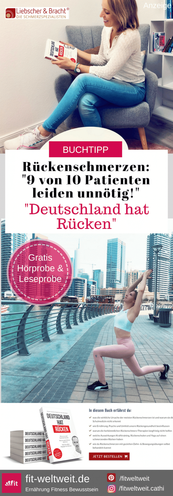 #RÜCKEN #LIEBSCHERBRACHT "Deutschland hat Rücken". Rückenschmerzen abschaffen. Das neue Buch von Liebscher & Bracht. Jetzt auf Amazon vorbestellen und sichern! #liebscherbracht #rückenschmerzen #rückenübungen