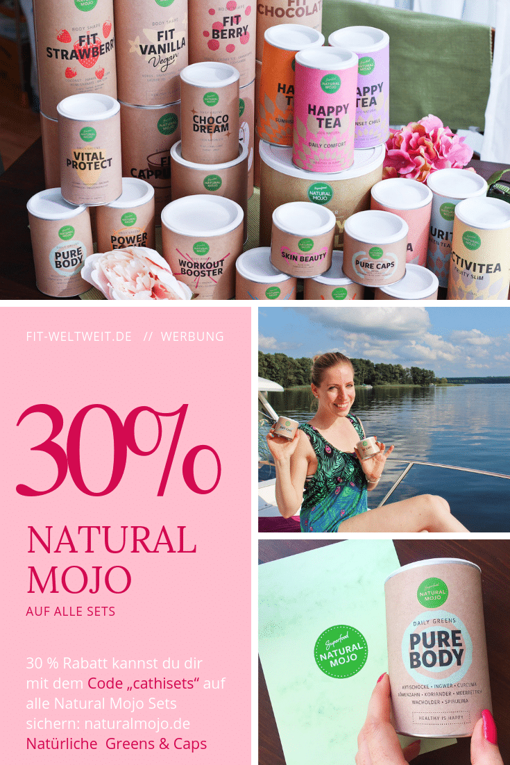 Natural Mojo Code und Rabatt Gutscheine 2019 (Werbung): 20 % Rabatt auf den gesamten Natural Mojo Shop mit dem Gutscheincode "FITWELTWEIT20", 30 % Rabatt auf alle Sets bei Natural Mojo mit dem Gutscheincode "CATHISETS", 50 % Rabatt (2 für 1) auf die Skin Routine Set mit "CATHIROUTINE" & 50 % Rabatt (2 für 1) auf das Sweet Lover Set mit "CATHISWEET". Alle Infos zu den Natural Mojo Rabattcodes erhältst zu hier. #Fitness #fitwerden #abnehmen #Greens Natural Mojo Code und Rabatt Gutscheine 2019 (Werbung): 20 % Rabatt auf den gesamten Natural Mojo Shop mit dem Gutscheincode "FITWELTWEIT20", 30 % Rabatt auf alle Sets bei Natural Mojo mit dem Gutscheincode "CATHISETS", 50 % Rabatt (2 für 1) auf die Skin Routine Set mit "CATHIROUTINE" & 50 % Rabatt (2 für 1) auf das Sweet Lover Set mit "CATHISWEET". Alle Infos zu den Natural Mojo Rabattcodes erhältst zu hier. #Fitness #fitwerden #abnehmen #Greens
