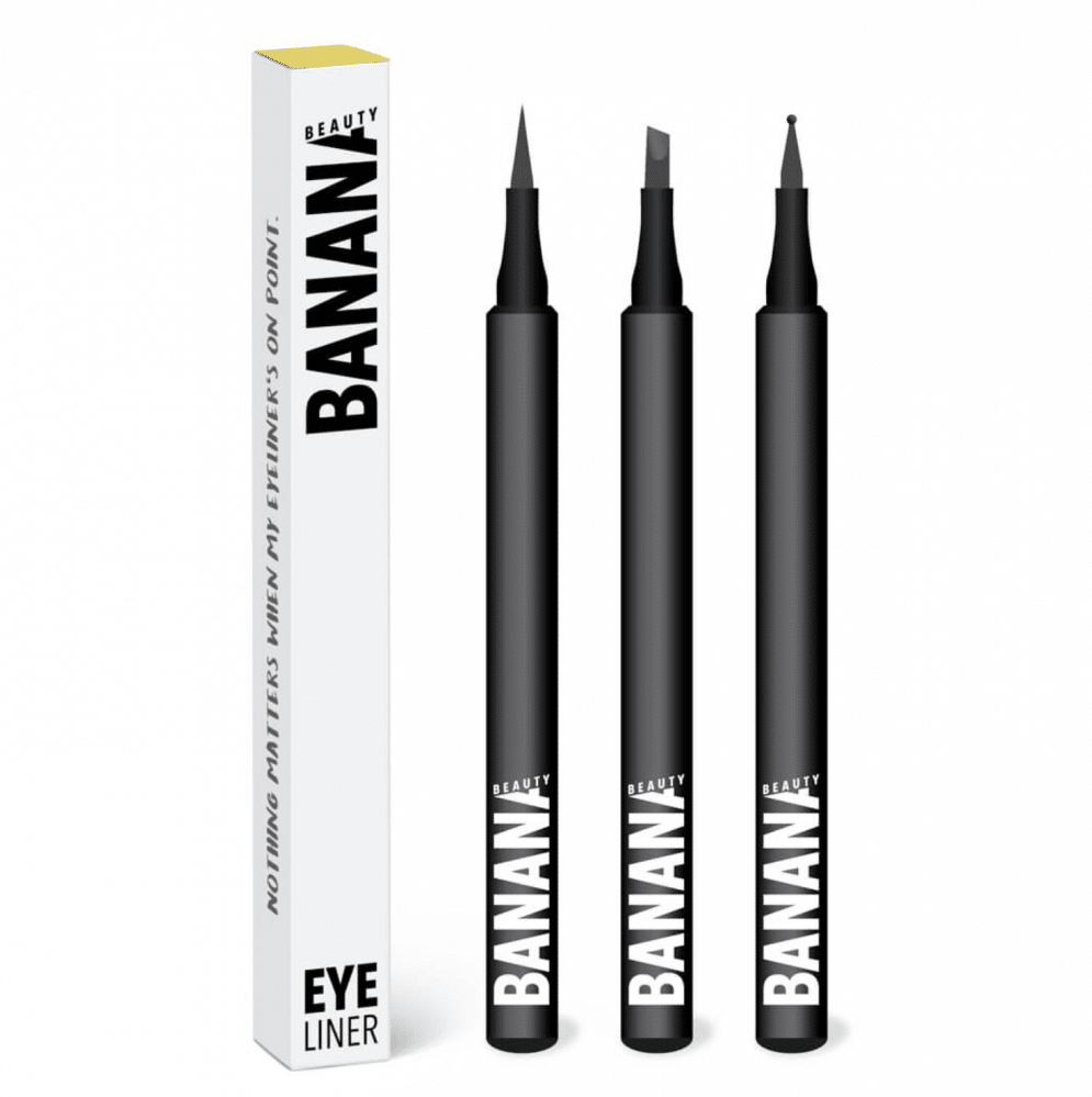 Banana Beauty Eyeliner Erfahrungen Basic Bitch, farbige Ink Liner Test