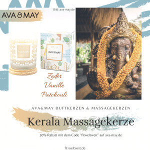 Massagekerze Kerala Kerze Ava May Duftkerze