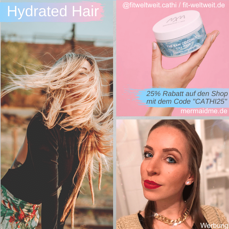 MERMAID+ME ERFAHRUNGEN RAW COCONUT VEGANE #HAARMASKE // #HAARPFLEGE #LANGEHAARE #HAARWACHSTUM von MERMAID + ME Hast du stumpfes #Haar, trockene #Haare und fettende Kopfhaut? Musst du oft #Haaröl verwenden? Möchtest du mehr Volumen und Glanz? Haare schneller wachsen? Ich habe die #Haarmasken von Mermaid + Me getestet. Die Wirkung und meine Erfahrung siehe Blog. 25% Rabatt bekommst du mit dem Gutscheincode „CATHI25“ auf alles im gesamten Shop von Mermaid and Me. (Werbung)