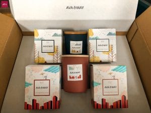 AVA MAY Adventures Cosmopolitan Verpackung nachhaltig Versand Kerzen