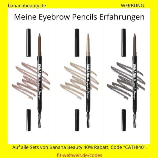 Banana Beauty Brow Tattoo Liners und Eyebrow Augenbrauenstifte