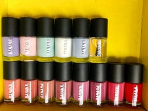 Banana Beauty Nagellack Farben Rottöne Pastellfarben Erfahrungen
