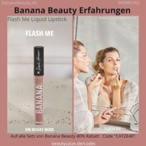 Flash Me Liquid Lipstick Sarahs Glow Banana Beauty Erfahrungen