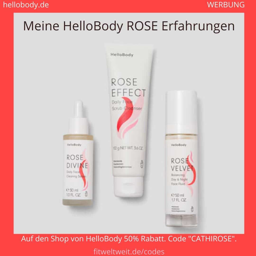 HelloBody Rose Linie Erfahrungen Hello Body Produkte Geischt