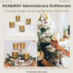AVA&MAY Bestseller Duftkerzen Erfahrungen Bewertung Adventskranz Set limited Edition