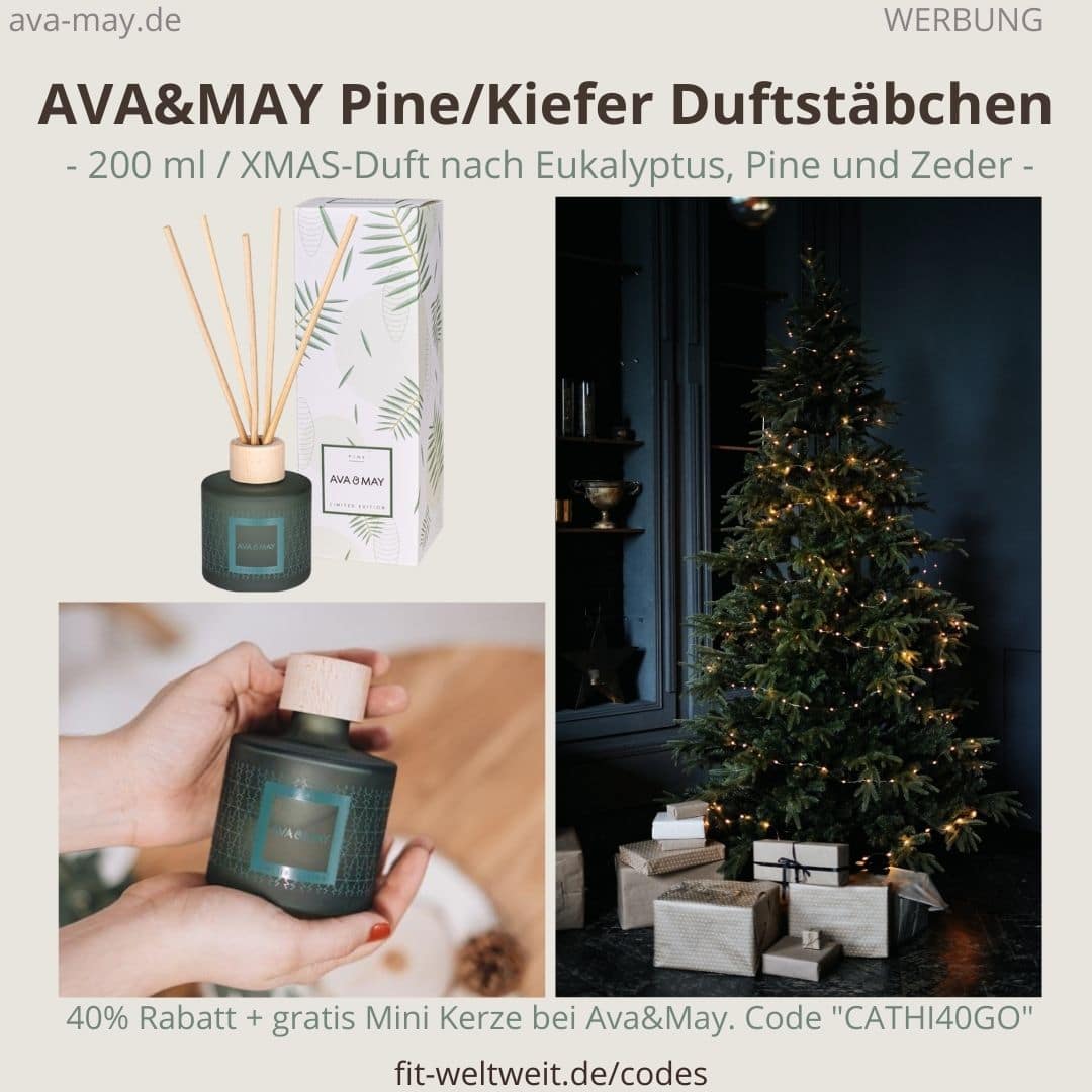 Ava&May PINE Kiefer Weihnachten 200ml Duftstäbchen Erfahrungen Ava and May