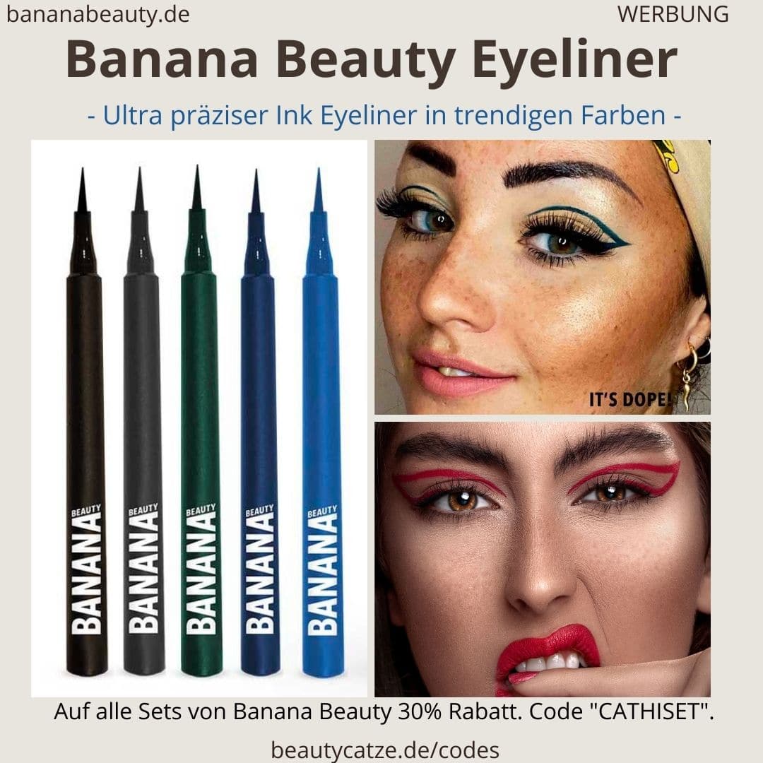 Eyeliner Banana Beauty schwarz blau grün Erfahrungen Unterschiede