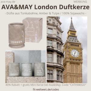 LONDON Ava and May BETON Duftkerzen Erfahrung Bewertung