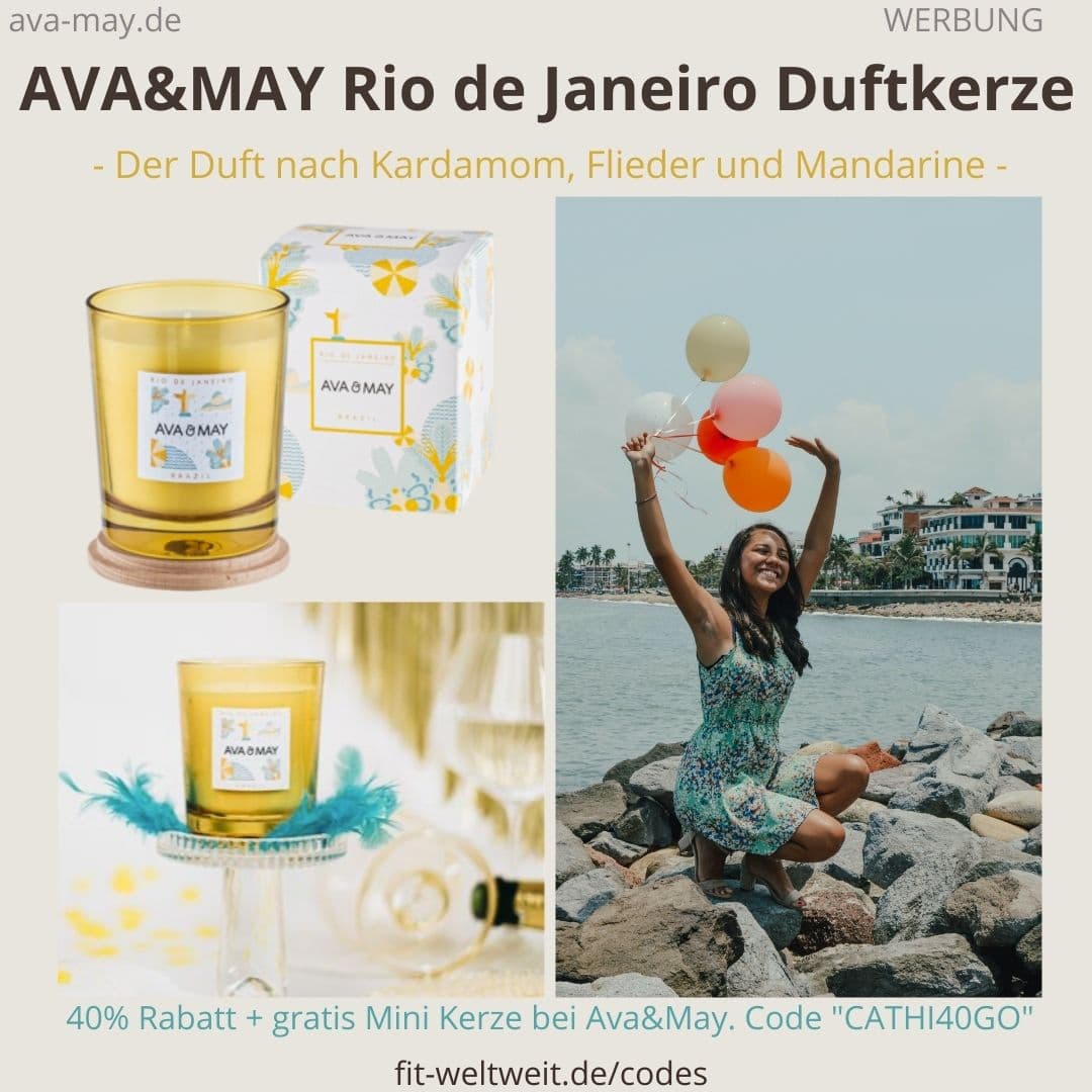 RIO DE JANEIRO Brazil AVA and MAY Erfahrung klassische Duftkerze 180g Ava&May
