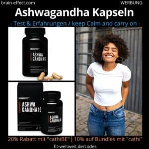 Braineffect Ashwagandha Kapseln Erfahrungen Anwendung Biohacking