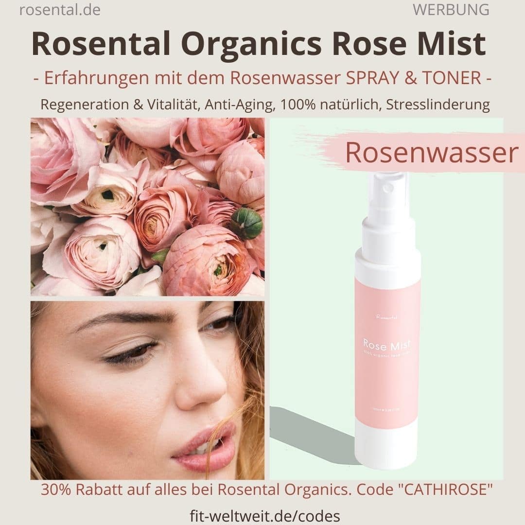 Rosental Organics Rose Mist Erfahrungen Rosenwasser Spray & Toner