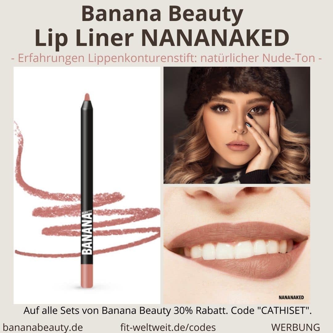 Banana Beauty Lip Liner NANANAKED Erfahrungen Lippenkonturenstift natürlicher Nude Ton Banana Beauty Lip Liner NANANAKED Erfahrungen Lippenkonturenstift natürlicher Nude Ton