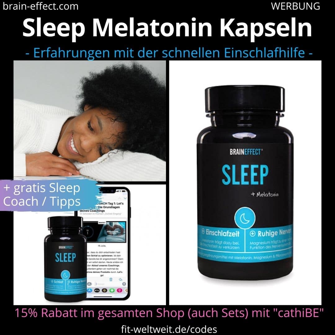 Braineffect Biohacking Sleep Melatonin Kapseln Erfahrungen Anwendung Einschlafhilfe