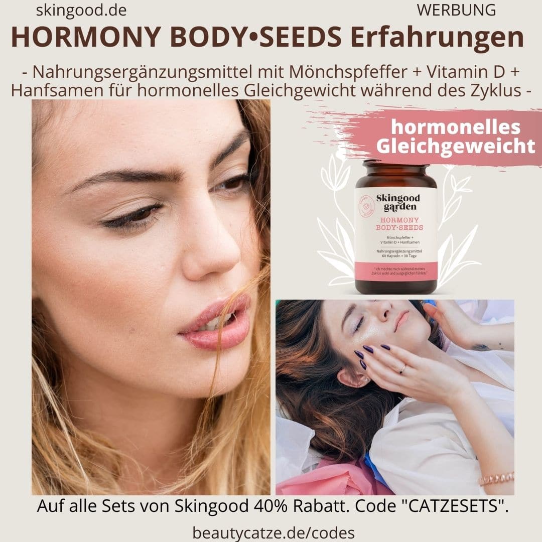 Erfahrungen Skingood Garden Erfahrungen HORMONY Body Seeds Kapseln Test Nahrungsergänzungsmittel