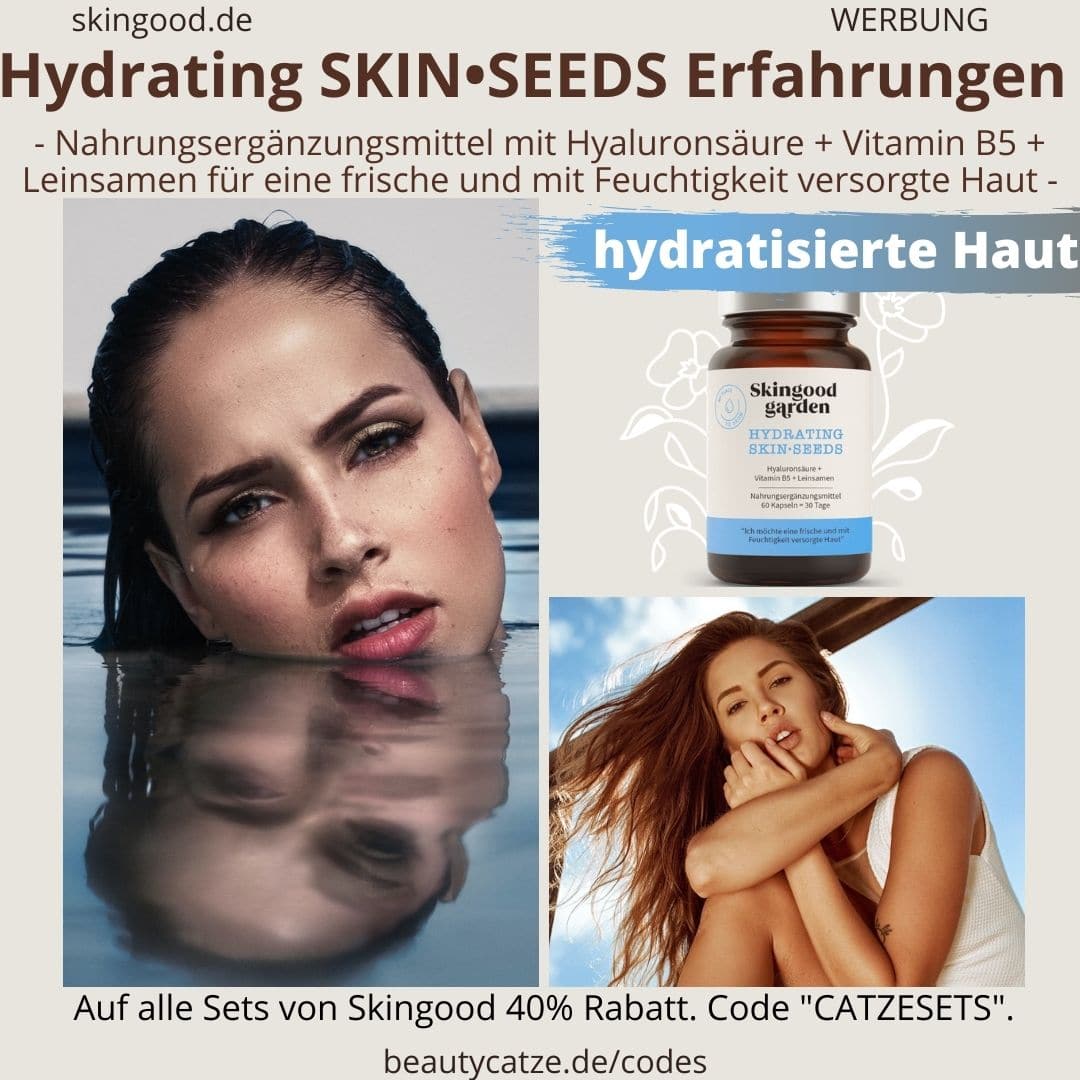 Erfahrungen Skingood Garden Erfahrungen HYDRATING Skin Seeds Kapseln Test Nahrungsergänzungsmittel