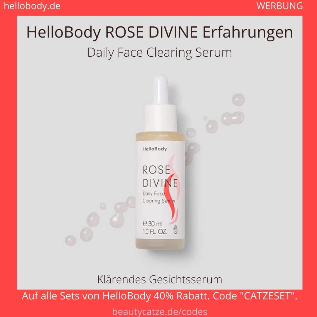 Hello Body ROSE DEVINE Erfahrungen Clearing Serum Anwendung Bewertung
