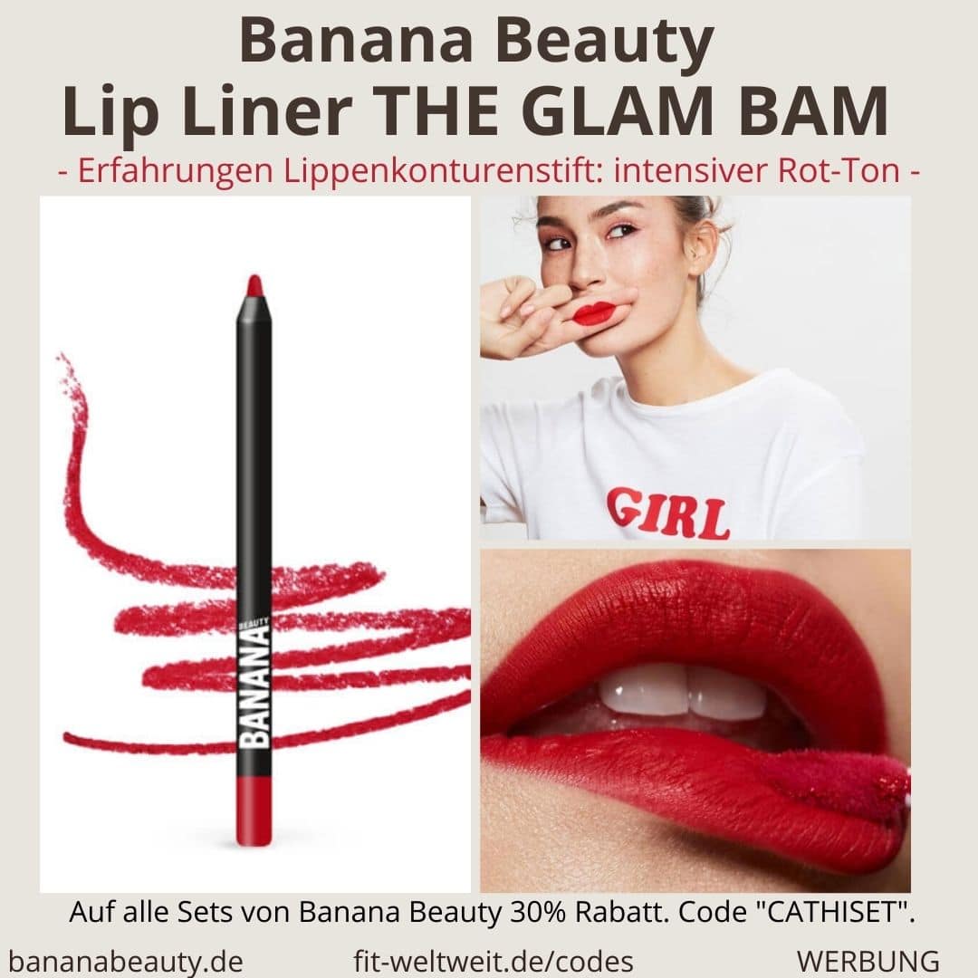 Lip Liner THE GLAM BAM Erfahrungen Lippenkonturenstift intensiver Rot Ton