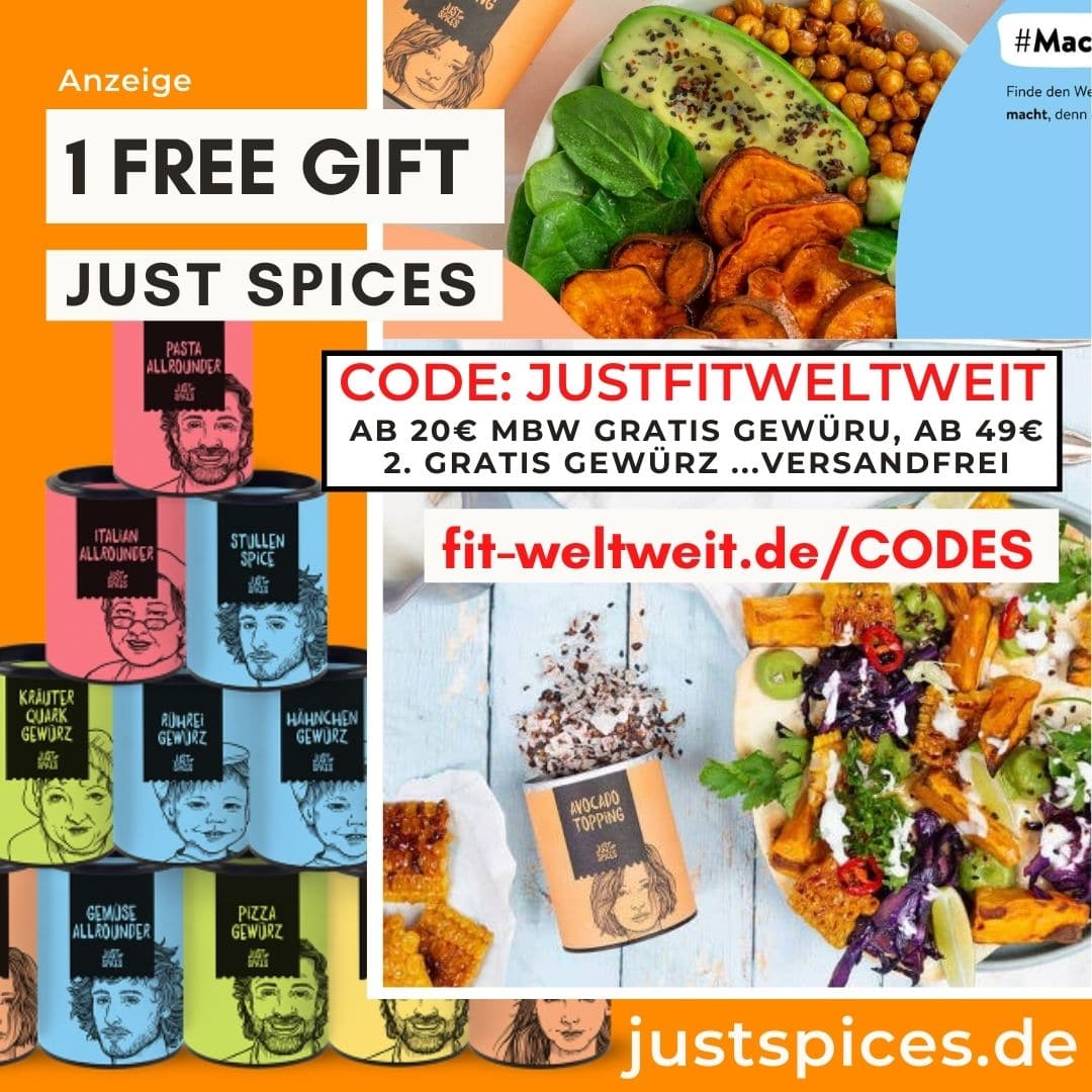 Just Spices Code 2021 Rabattcode April 2 gratis Gewürze