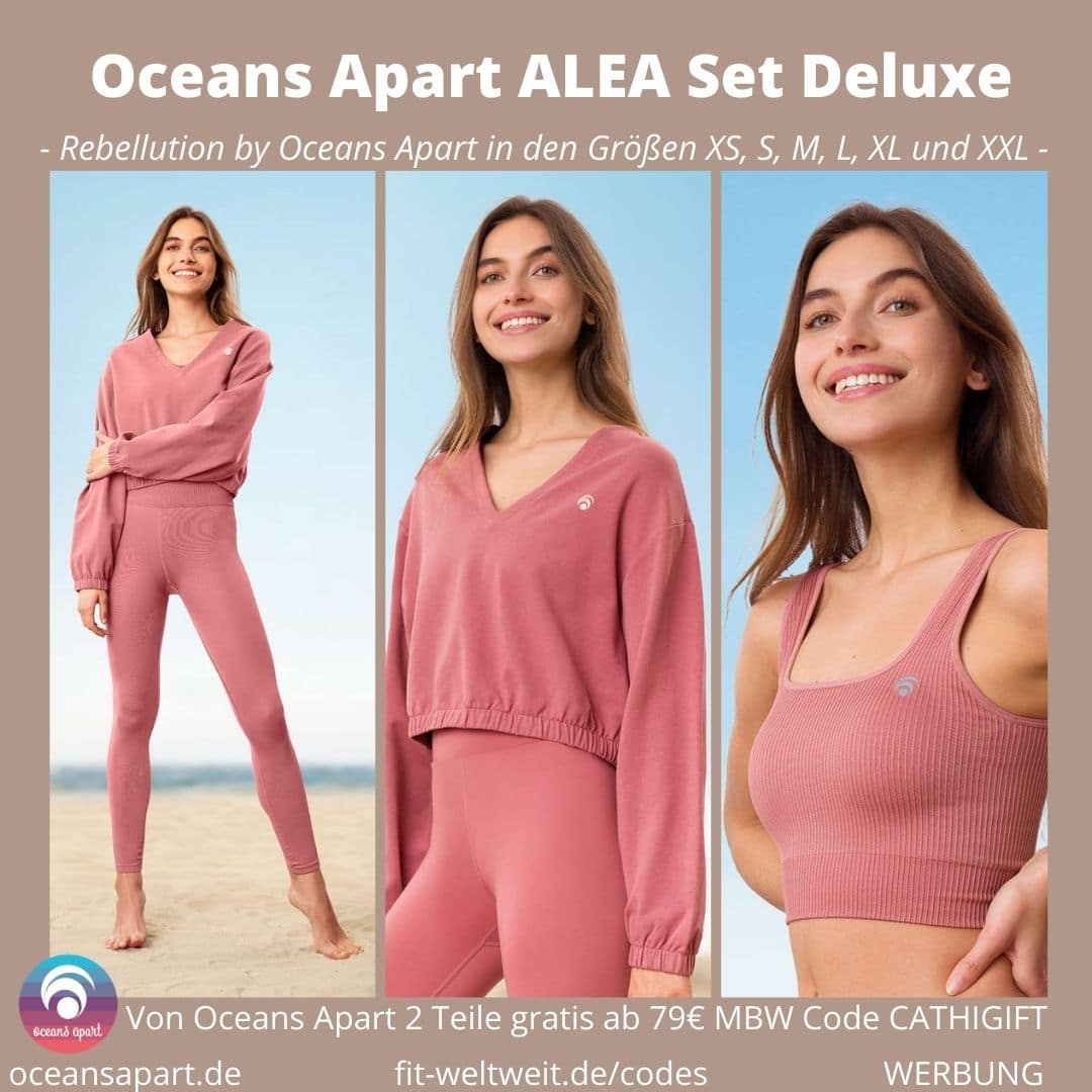Oceans Apart ALEA Set Deluxe Erfahrungen Leggings Pant Bra Sweater Bewertung Größe Stoff