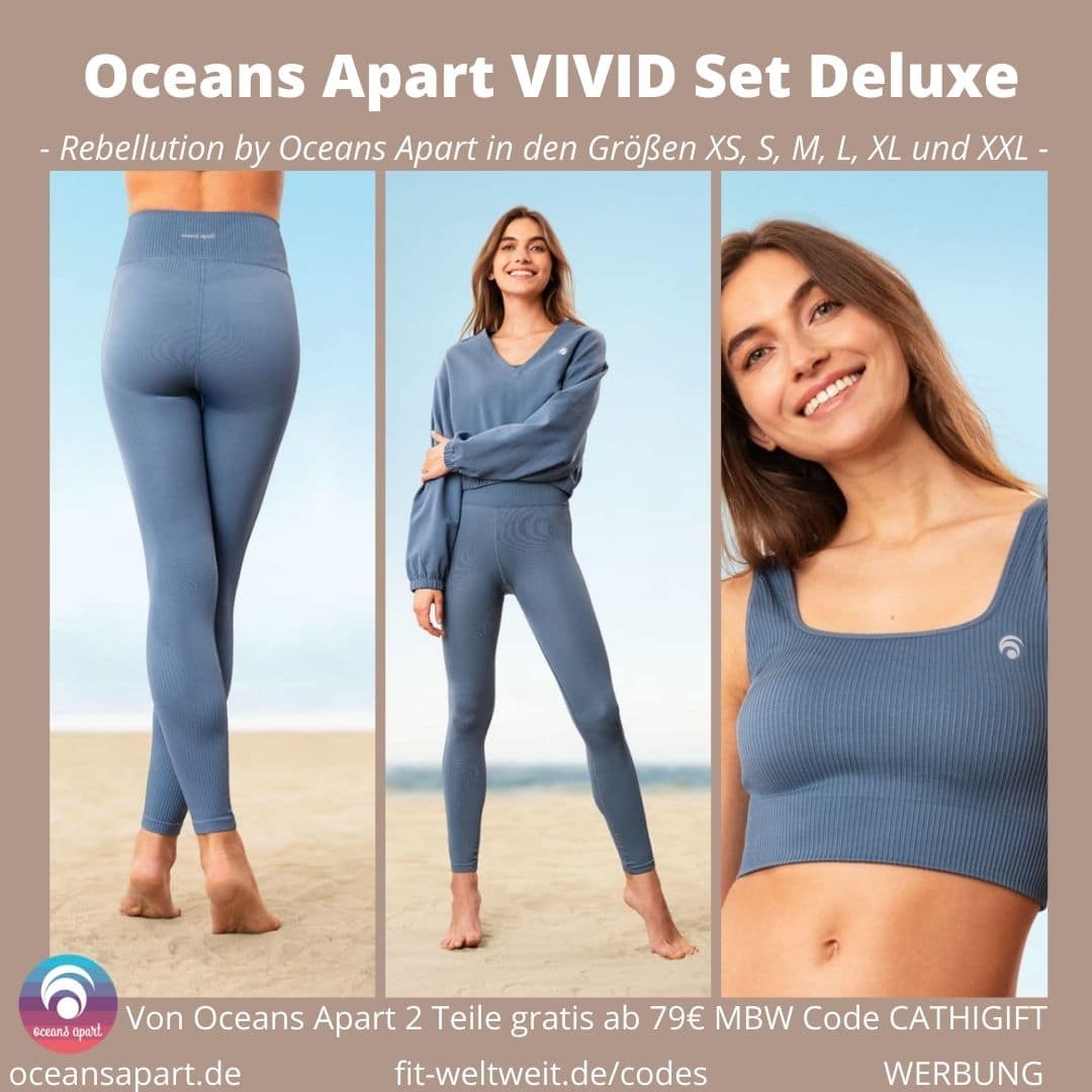 Oceans Apart VIVID Set Deluxe Erfahrungen Pant Leggings Bra Sweater Bewertung Größe Stoff