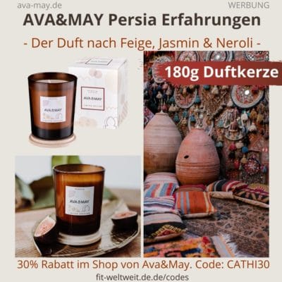 AVA & MAY Persia 180g Duftkerze Limited Edition Erfahrung