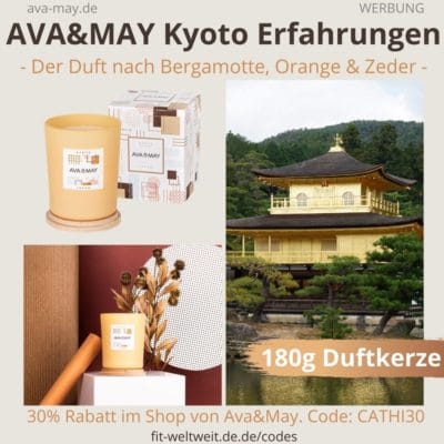 Erfahrungen AVA and MAY Kyoto 180g Duftkerze Japan