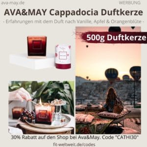 CAPPADOCIA DUFTKERZE Ava and May Erfahrung 500g Turkey