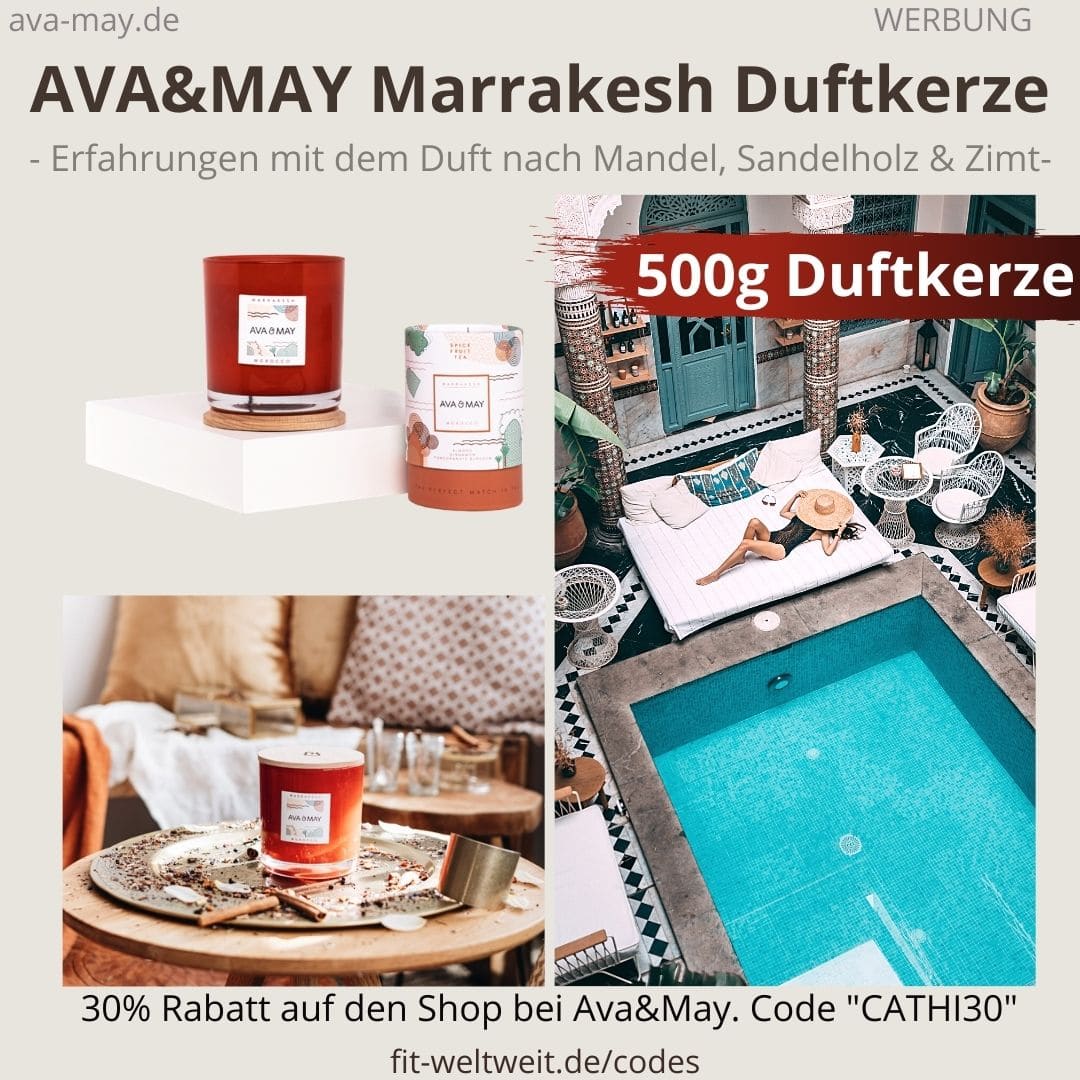 MARRAKESH DUFTKERZE Ava and May Erfahrung 500g Morocco MARRAKESH DUFTKERZE Ava and May Erfahrung 500g Morocco