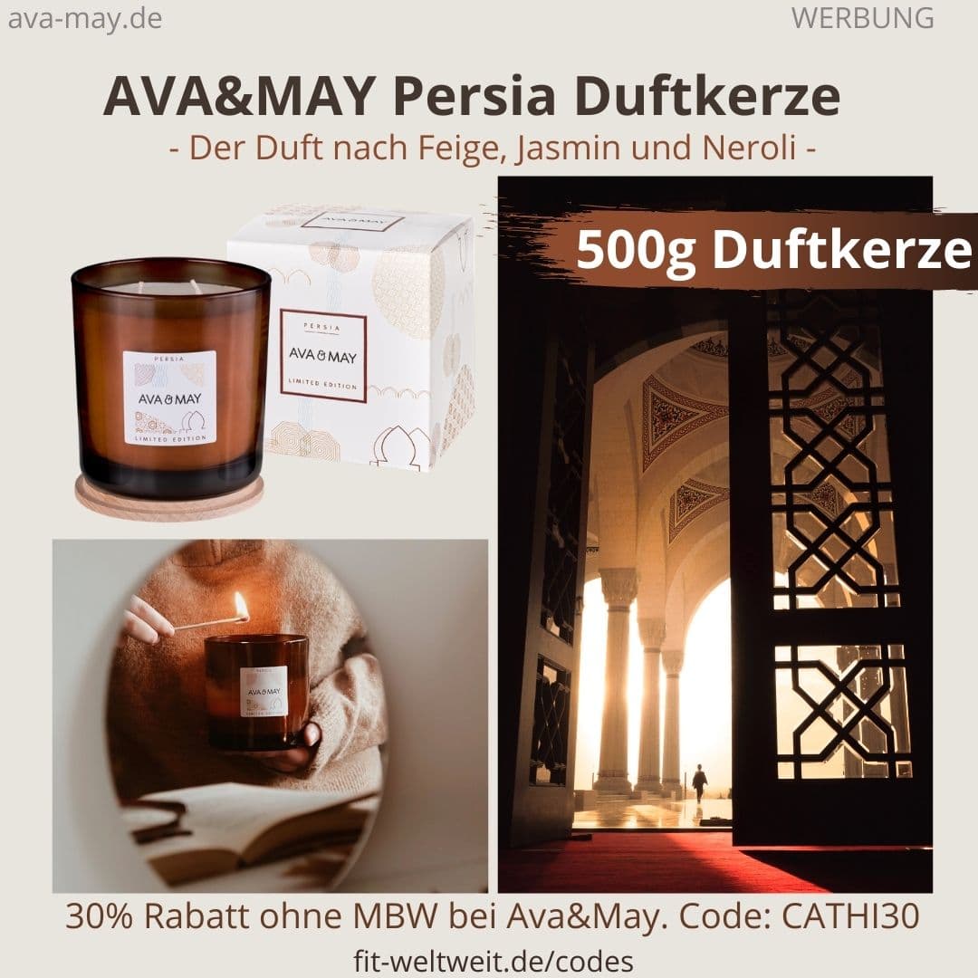 PERSIA LIMITED EDITION AVA and MAY Erfahrung große 500g Duftkerze