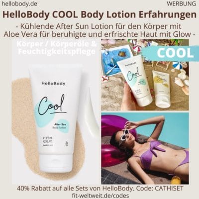 COOL After Sun Body Lotion HelloBody Erfahrungen Test Körperpflege Hello Body