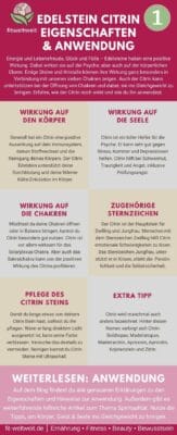 CITRIN WIRKUNG ANWENDUNG PFLEGE REINIGUNG Sternzeichen