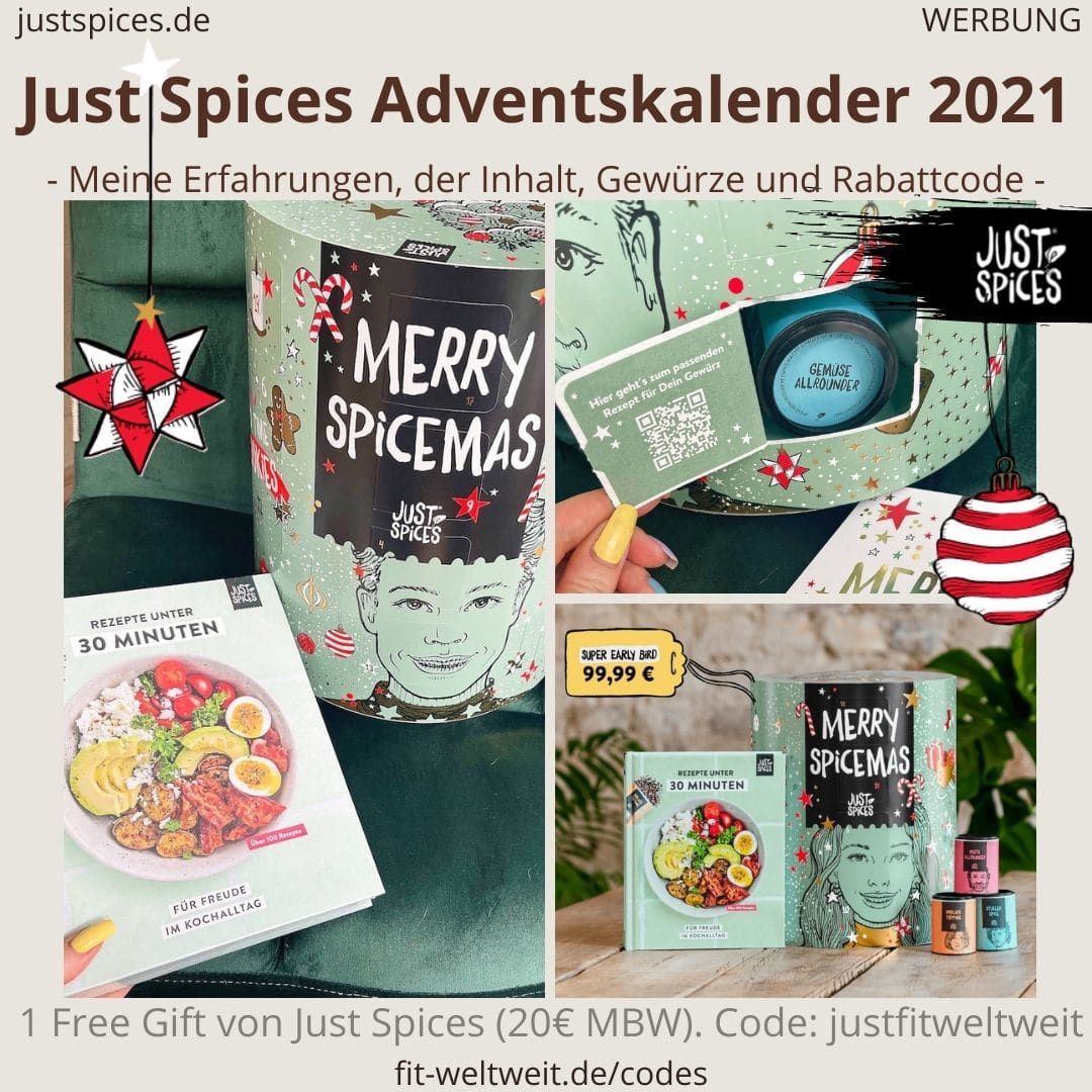 Just Spices großer Adventskalender 2021 Erfahrungen Gewürze alle Inhalt