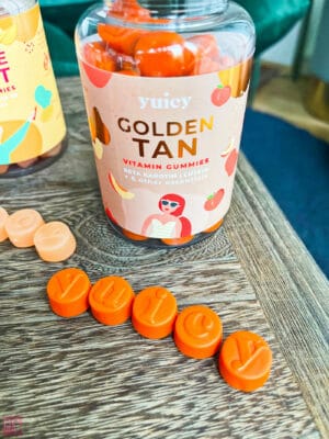 YUICY GOLDEN TAN Vitamin Gummies Beta Karotin Geschmack und Erfahrungen