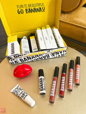 Banana Beauty CARE-A-LOT Set Limited Edition Erfahrungen (Liquid Lipsticks, primer, Remover und Lip Balm)